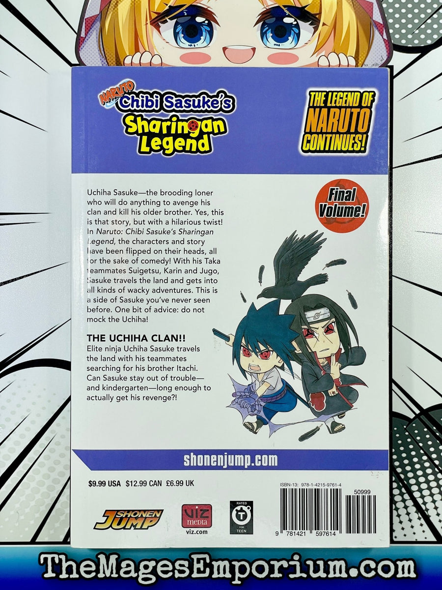 Viz Medias Naruto Chibi Sasukes Sharingan Legend Vol 3 Manga For The Mages Emporium