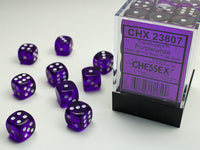 Chessex Translucent 12mm 6-Sided Dice Block