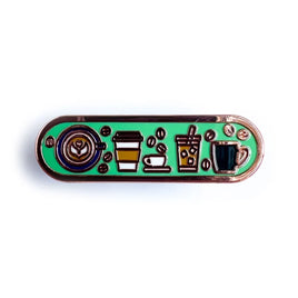 Pride Pals Personality Enamel Pin - Coffee
