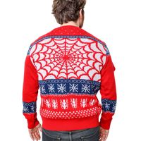 Marvel Spider-Man Symbol Offcially Licesned Adult Holiday Ugly Christmas Sweater