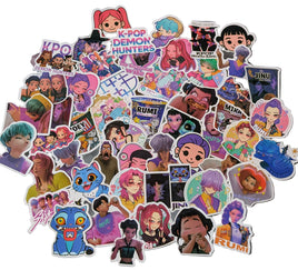 K-POP DEMON HUNTERS Sticker Pack – 50 Stickers (Character Mix)