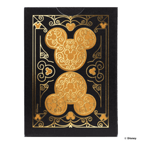 Disney Mickey Mouse inspired Black and Gold Playing Cards