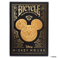 Disney Mickey Mouse inspired Black and Gold Playing Cards