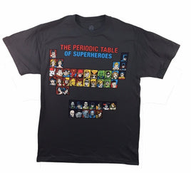 DC Comics Periodic Table of Super Heroes Gray T-Shirt