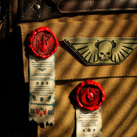Starforged: Purity Seal - Blood Angels Pin+Sticker