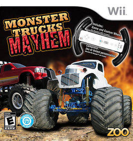 Monster Trucks Mayhem with Racing Wheel (Wii)