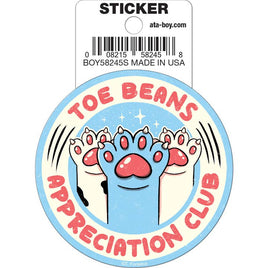 Tobe Fonseca: Toe Beans Cat Die Cut Vinyl Sticker - 3"