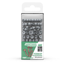 AK Interactive Basing Bits: Forest Mushrooms (63 Pieces)