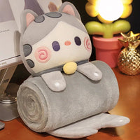 2 in 1 Cat Pillow Blanket - The Mage's Emporium Kore Kawaii Kore Kawaii Shopify Collective Used English Japanese Style Comic Book