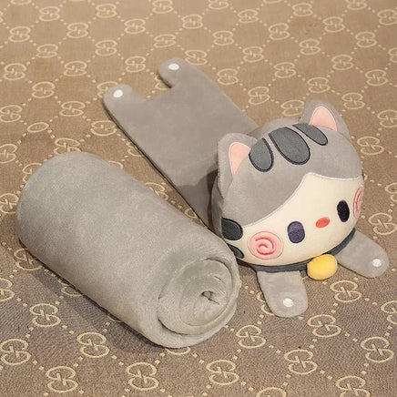 2 in 1 Cat Pillow Blanket - The Mage's Emporium Kore Kawaii Kore Kawaii Shopify Collective Used English Japanese Style Comic Book