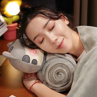 2 in 1 Cat Pillow Blanket - The Mage's Emporium Kore Kawaii Kore Kawaii Shopify Collective Used English Japanese Style Comic Book