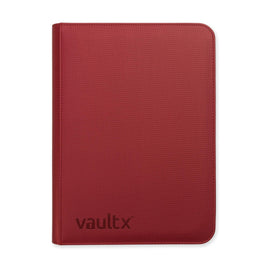 9 Pocket Exo-Tec Zip Binder : Metallic Red