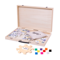 Rustik Deluxe Wood Case: Mexican Train Game