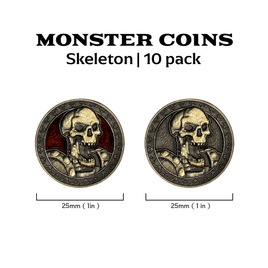 Monster Coins - Skeleton - 10 Pack