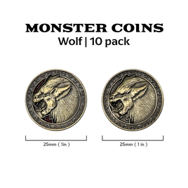 Monster Coins - Wolf - 10 Pack