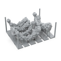 AK Interactive Basing Bits: Jump-Pack Trail FX (6 Pieces)