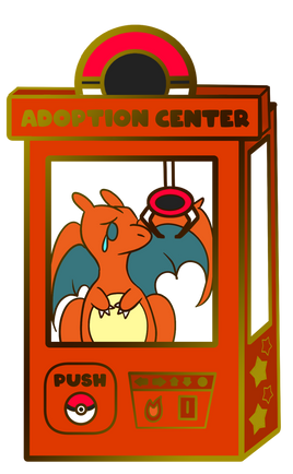 Pokemon: Charzaird Adoption Center Enamel Pin