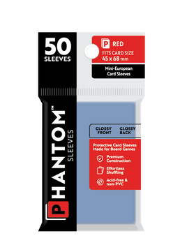 Phantom Sleeves: Red Size (45mm x 68mm) 50 ct