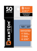 Phantom Sleeves: Orange Size (70mm x 70mm) 50 ct