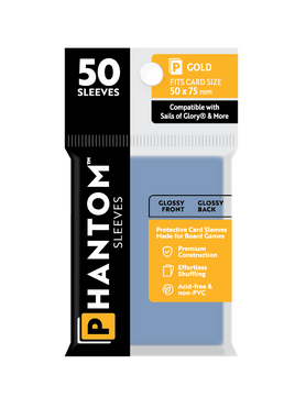 Phantom Sleeves: Gold Size (50mm x 75mm) 50 ct