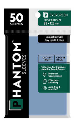 Phantom Sleeves: Evergreen Size (88mm x 125mm) 50 ct