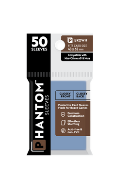 Phantom Sleeves: Brown Size (43mm x 65mm) 50 ct