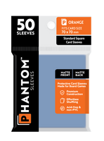 Phantom Sleeves: Orange Size (70mm x 70mm) 50 ct