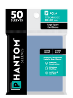 Phantom Sleeves: Aqua Size (80mm x 80mm) 50 ct