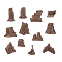 AK Interactive Basing Bits: Village Ruins (12 Pieces)