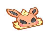 Pokemon: Flareon Eeveelution Peeker Sticker