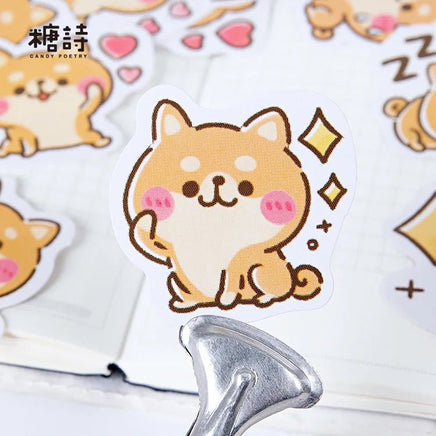 45 Pcs Kawaii Shiba Inu Stickers - The Mage's Emporium Kore Kawaii Kore Kawaii Shopify Collective Used English Japanese Style Comic Book