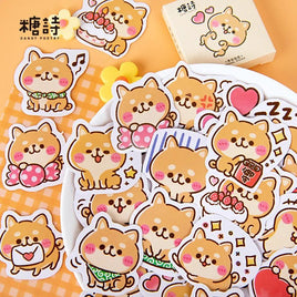 45 Pcs Kawaii Shiba Inu Stickers - The Mage's Emporium Kore Kawaii Kore Kawaii Shopify Collective Used English Japanese Style Comic Book