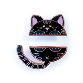 Pride Pals Enamel Pin Set - Black Cat