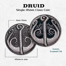 Druid - Single 45mm Class Coins