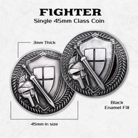 Fighter - Single 45mm Class Coins