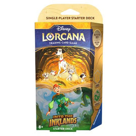 Disney Lorcana TCG: Into the Inklands Starter - Pongo and Peter Pan (Amber/Emerald deck)