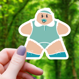 Baby Board Game Piece Sticker - 3"