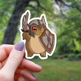 Frog Paladin RPG Class Inspired Sticker - 3"