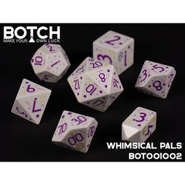 7 Piece Die Set Botch Dice: Whimsical Pals