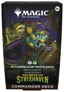 (Preorder) Commander: Secrets of Strixhaven - Secrets of Strixhaven Commander Deck - Witherbloom Pestilence [SOC]