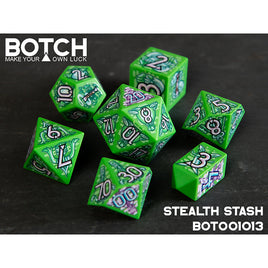 7 Piece Die Set Botch Dice: Stealth Stash