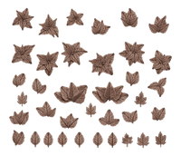 AK Interactive Basing Bits: Forest Leaves (35 Pieces)