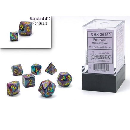 7 - Die Set Mini Festive - The Mage's Emporium PunkOuter Games outofstock PunkOuter Games Shopify Collective Used English Dice Japanese Style Comic Book