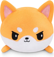 TeeTurtle Plushie Tote Bag: Orange Ramen Shiba Inu