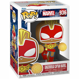 Funko Pop! Marvel: Holiday - Gingerbread Captain Marvel #936