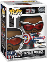 Funko Pop! Marvel: The Falcon and the Winter Soldier - Captain America Sam Wilson with Shield #818 Year of the Shield Amazon Exclusive