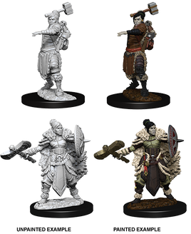 D&D: Nolzur's Marvelous Miniatures - Half-Orc Female Barbarian
