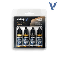Vallejo True Metallic Metal: Paint Set - Arcane Gold (4)