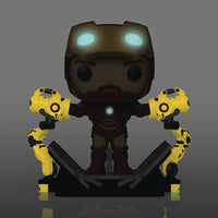 Funko Pop! Deluxe Marvel: Iron Man 2 - Iron Man MKIV with Gantry #905 Glow-in-the-Dark Previews Exclusive