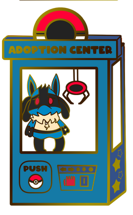 Pokemon: Lucario Adoption Center Enamel Pin